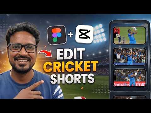 How I Edit VIRAL Cricket Shorts Using Figma & CapCut