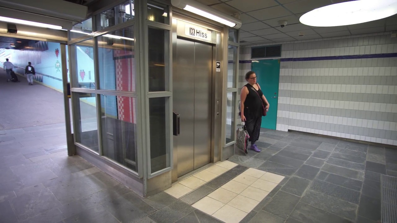 Sweden, Stockholm, Fridhemsplan, 2X elevator, subway ride to Thorildsplan