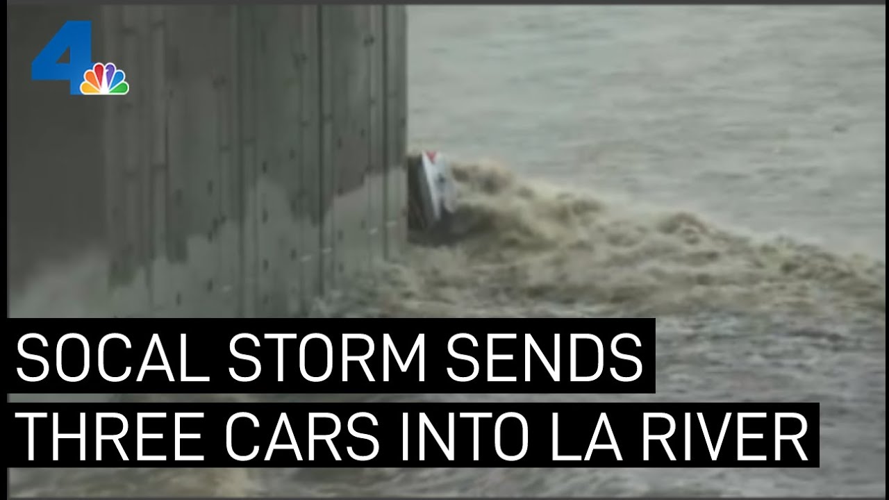 Cars Submerged in LA River During December Storm | NBCLA - YouTube