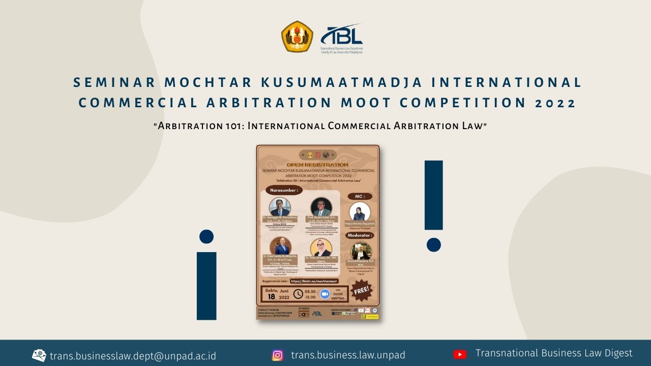 Arbitration 101: International Commercial Arbitration Law - YouTube