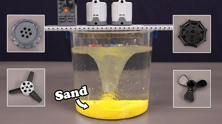 Creating BIGGEST Sand Tornado Underwater with LEGO Propellers