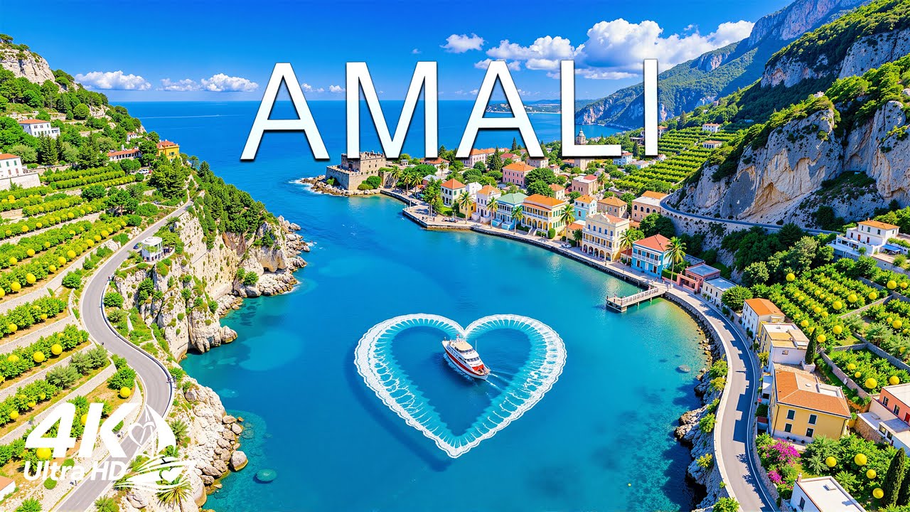 Амальфитанское побережье 4K 🇮🇹 Позитано и Равелло | Романтический вокальный дип-хаус 2026
