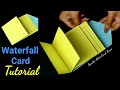 DIY Easy Tutorial for Waterfall Card | Cards for scrapbook |
