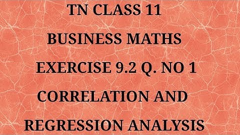 TN 11 Business maths chapter 9 exercise 9.2 question number 1