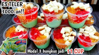 MODAL 3 BUNGKUS  POP ICE JADI RESEP ES TELER 3000-AN SUPER SEGAAR!!