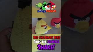 Red the Angry Bird Tries the Grimace Shake! #shorts
