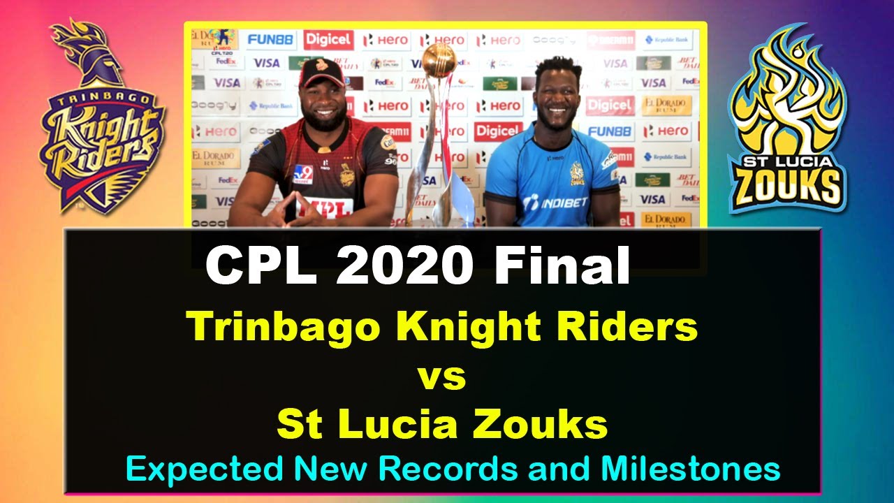 CPL 2020 Final Trinbago Knight Riders vs St Lucia Zouks