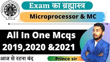 Microprocessor & Microcontroller All in one mcqs | 6th Sem 2019 2020 &2021 Mcqs solution | MP &MC |