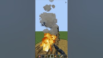 How to Make A Cooked Pig Over Fire In Minecraft !  #shorts #viral #minecraft
