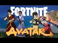 Avatar the last airbender characters playing fortnite