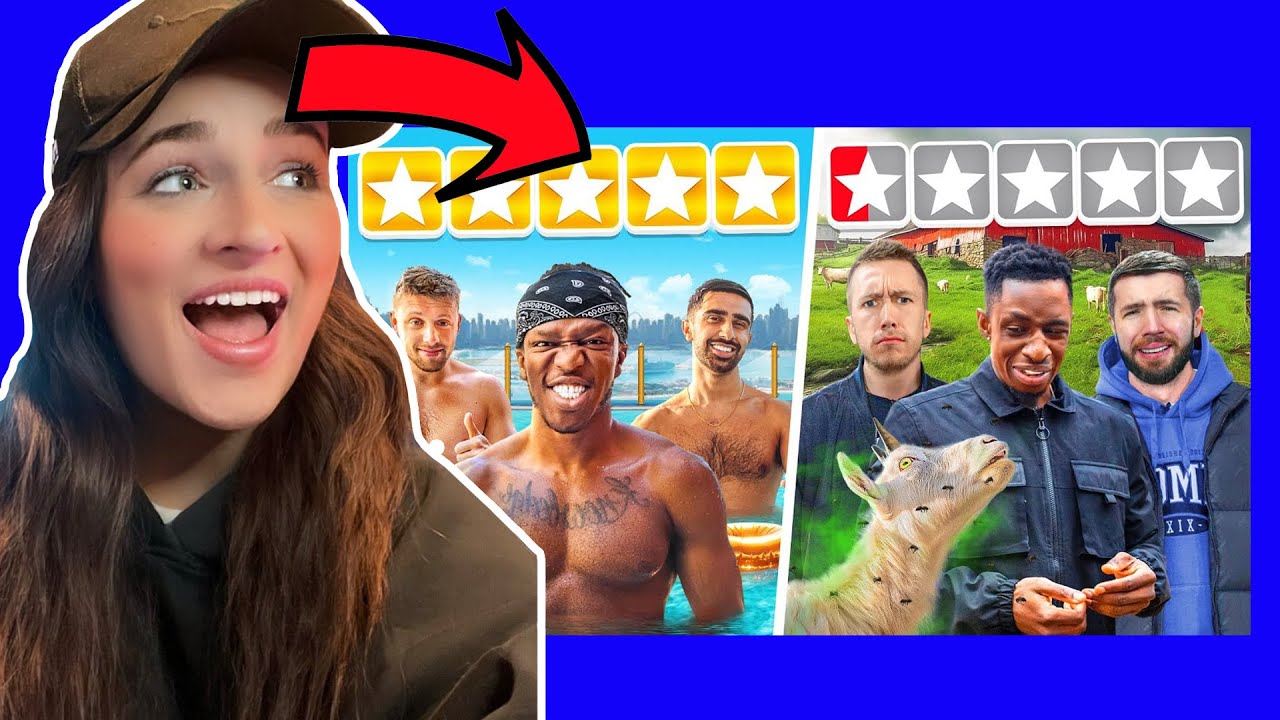 REACTS: SIDEMEN 7 STAR VS 1 STAR HOTEL KSI EDITION