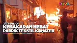 Asap Hitam Membumbung Tinggi, Kebakaran Terjadi di Pabrik Kahatex Jatinangor