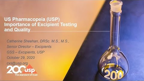 Importance of Excipient Testing & Quality | USP