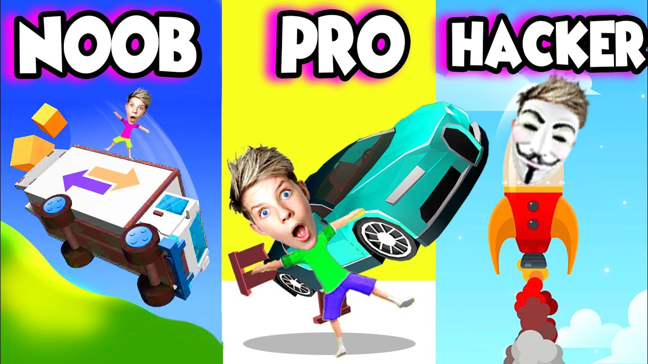 NOOB vs PRO vs HACKER In CRASH DELIVERY!! (ALL LEVELS!) Prezley - YouTube
