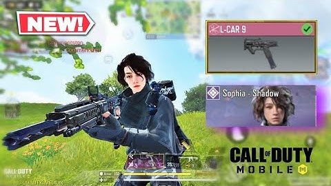 *NEW* L-CAR 9 Pistol Gameplay Cod Mobile Battle Royale *NEW* Season 6 Battle Pass Character Sophia