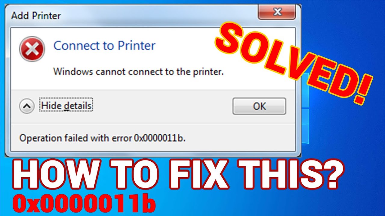 registry editor คือ  Update  How to Fix Windows Cannot Connect to Printer - Error 0x0000011b