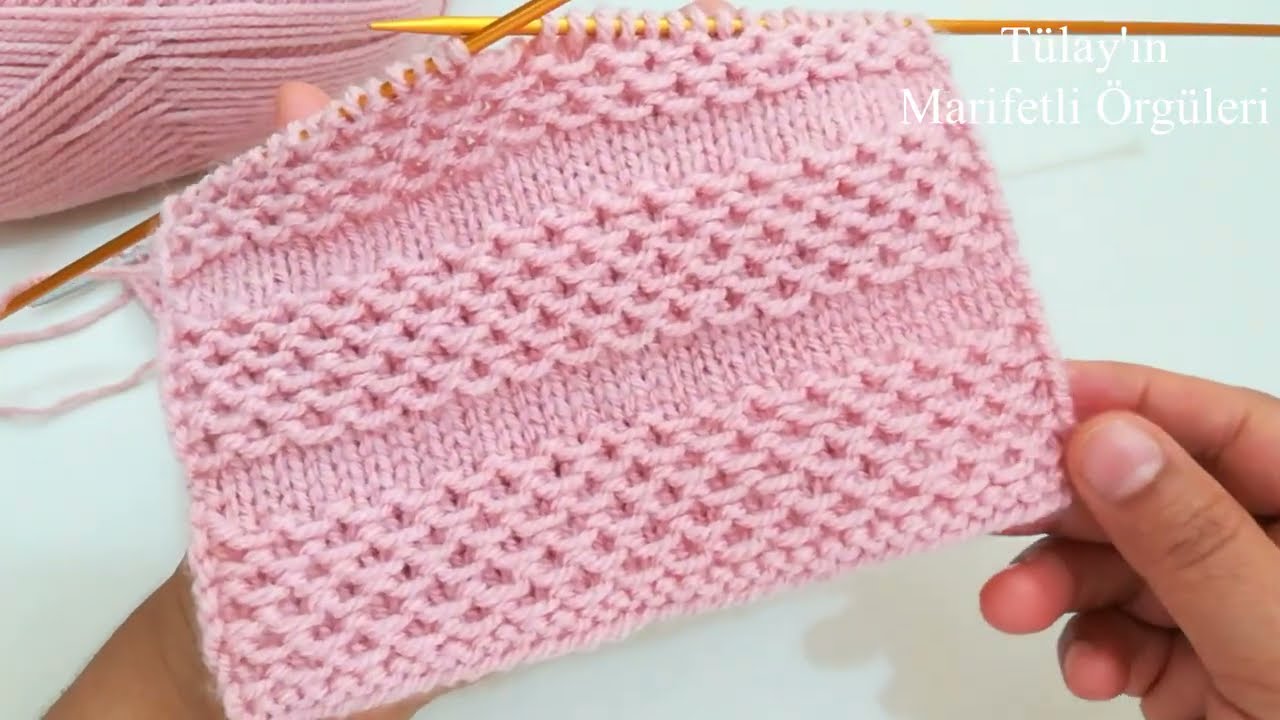 Легко сделать узор для вязания волны воды для жилета, кардигана, блузки, одеяла