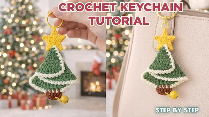 Crochet Keychain Christmas Tree 🎄 | Cute Crochet Ideas Step by Step
