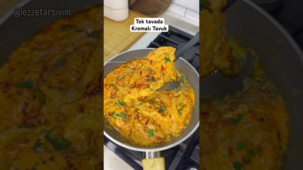Tek tavada kremalı #tavuk #shortvideo #yemektarifleri #tarif #recipe #shorts #beniöneçıkart #keşfet Tek tavada kremalı #tavuk #shortvideo #yemektarifleri #tarif #recipe #shorts #beniöneçıkart #keşfet