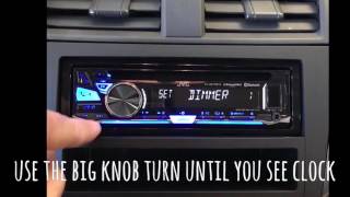 How to adjust JVC KD-R875SBT clock setting 2016, 2017,