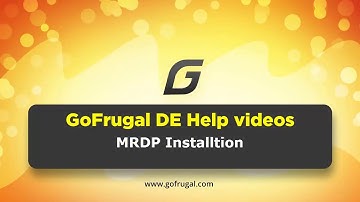 GoFrugal DE6-MRDP Installtion|English