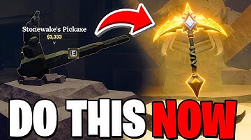 The BEST PICKAXE PROGRESSION GUIDE In The Forge! Roblox