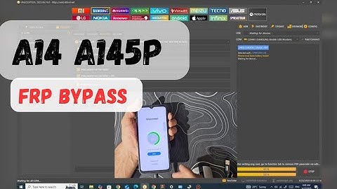 Samsung A14 A145P frp bypass /unlock tools
