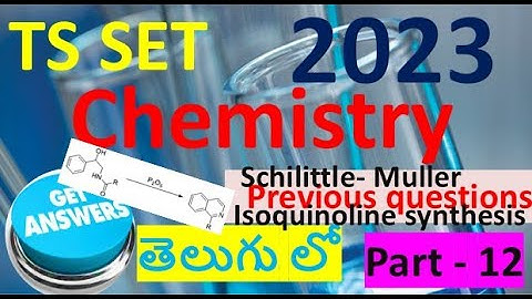 2023 TS SET chemistry question paper discussion part-12,best conceptual explanation in telugu