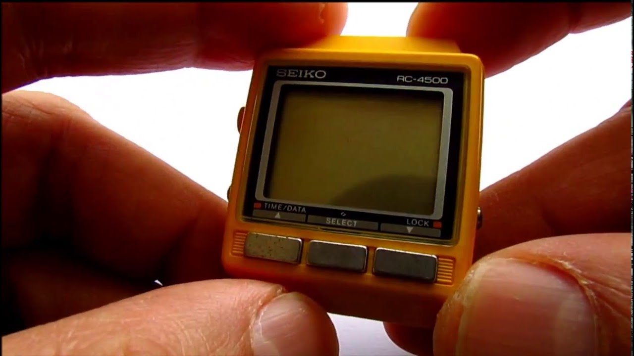 Seiko RC 4500 Vintage Computer Watch Part - YouTube