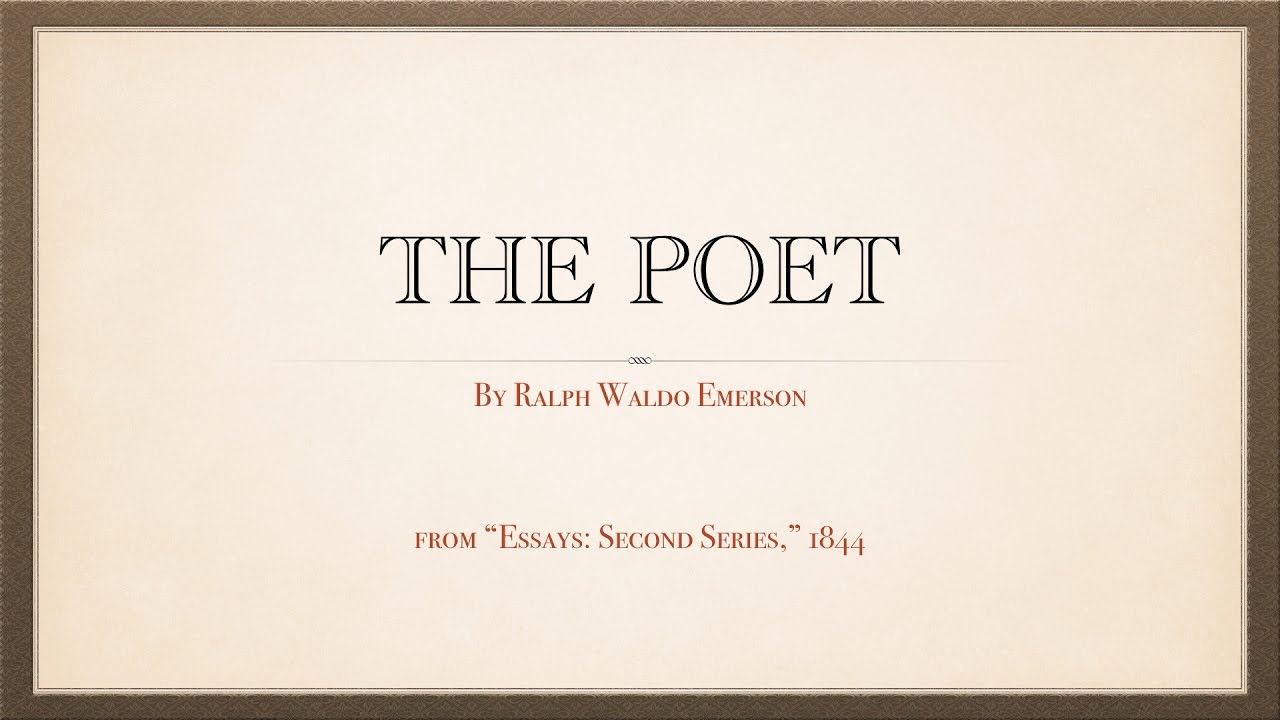 emerson's the poet essay summary