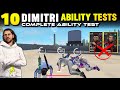 NEW CHARACTER DIMITRI ABILITY TEST IN FREE FIRE | DIMITRI SKILL TEST - GARENA FREE FIRE