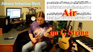 Video thumbnail of "Bach - Air on the G String Ukulele TAB (available on patreon)"
