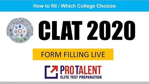 How to Fill CLAT 2020 Application & How to Fill Preferences for NLUs
