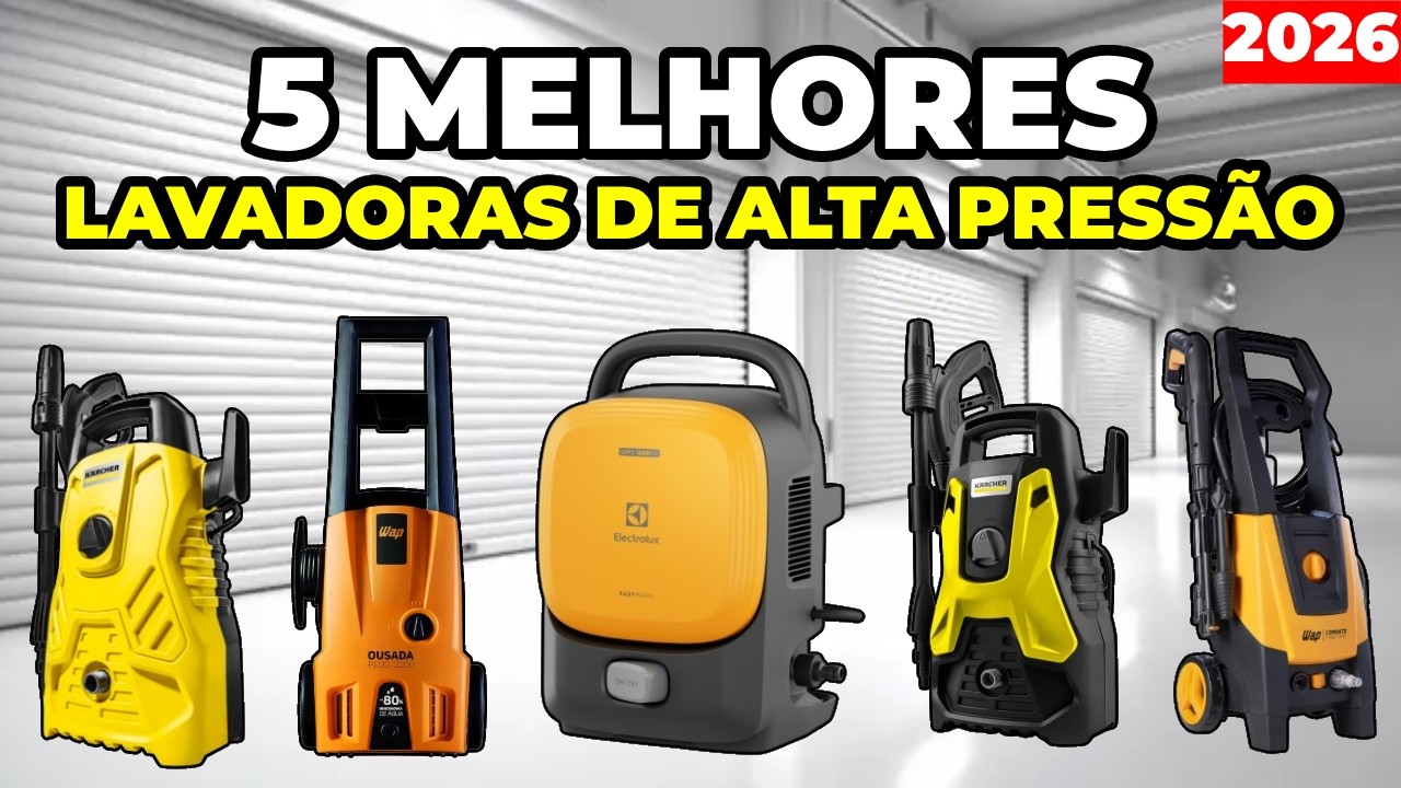 TOP 5 Melhores Lavadoras de Alta Pressão 2026 | Custo-Benefício ...