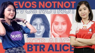 Perfect Face Ratio Check - Btr Alice Vs Evos Notnot Pubg Mobile Vs Free Fire