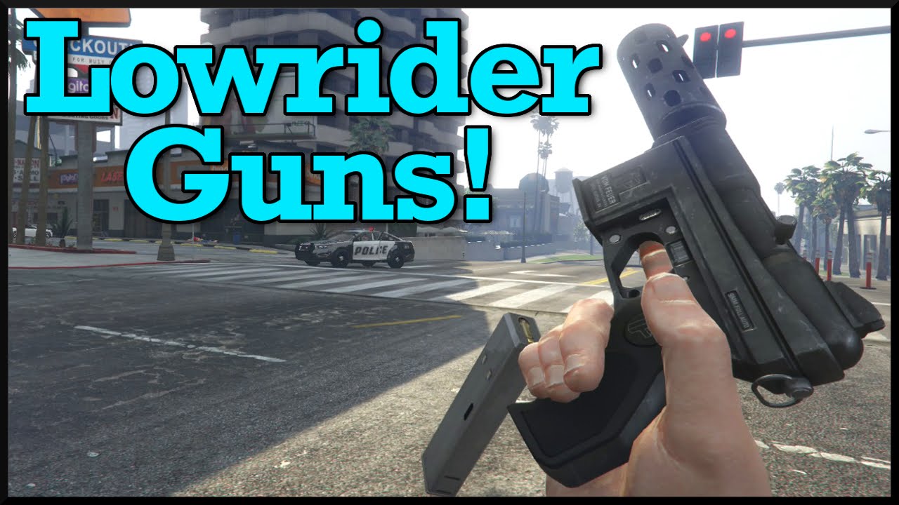 Gta 5 Lowrider Dlc Weapons Machine Pistol Machete Showcase Lowrider Dlc Youtube