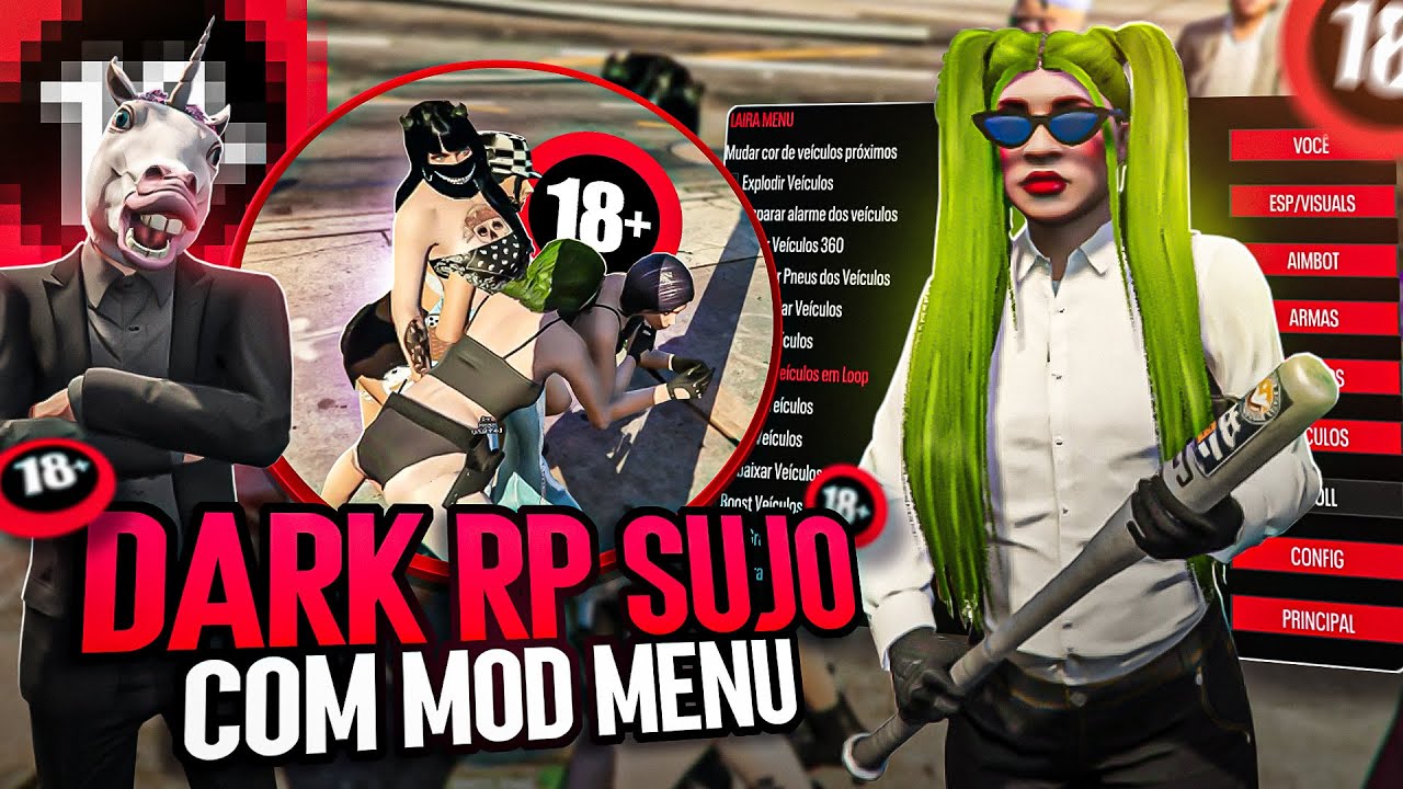 O MAIOR DARK RP SUJO FEITO NO GTA RP COM MOD MENU - YouTube