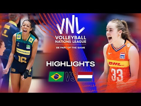 🇧🇷 BRA vs. 🇳🇱 NED - Highlights Week 1 | Women's VNL 2023