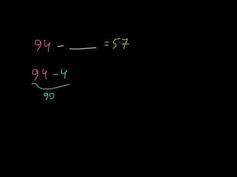 უცნობი რიცხვი შეკრებისა და გამოკლების დროს