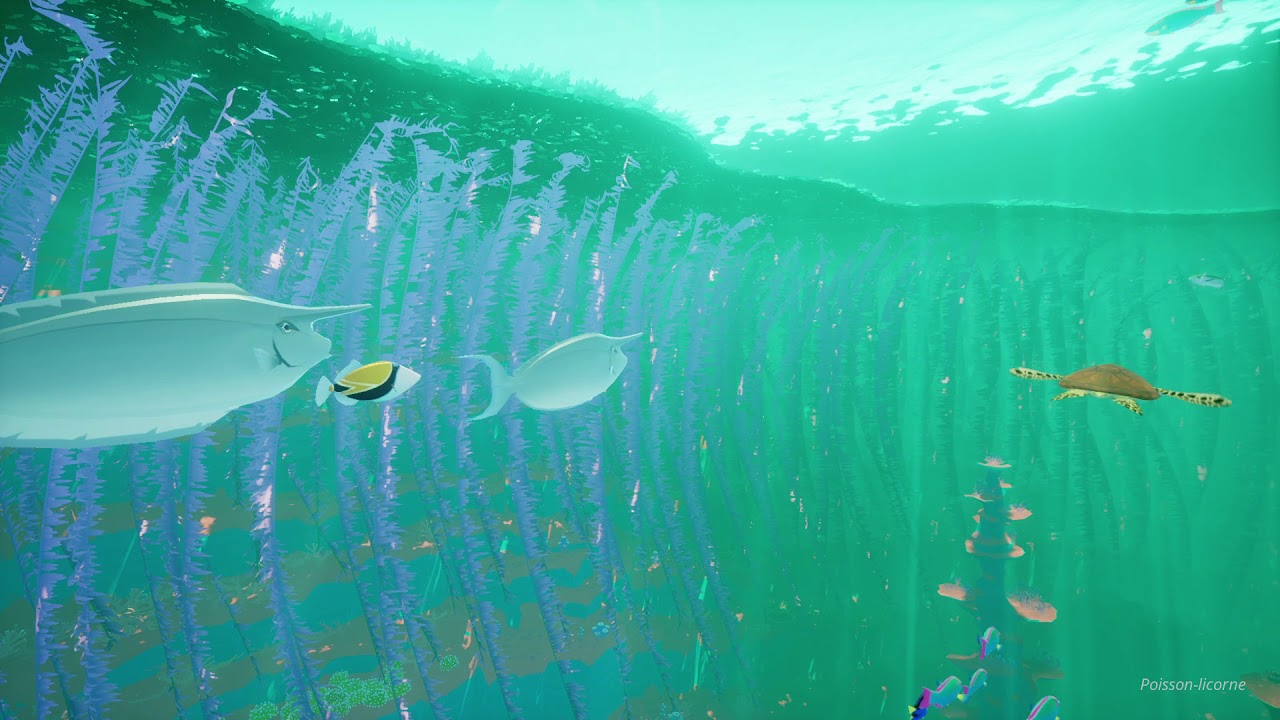 ABZÛ meditation screen saver deep ocean fish with zen & relaxing music #4