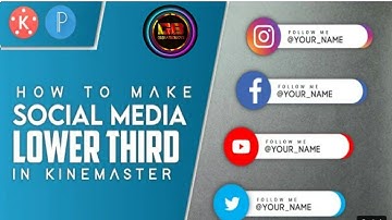 How to make lower third animated|| social media lower third || in android ||