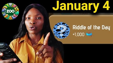 Zoo Riddle of The Day January 4 Today