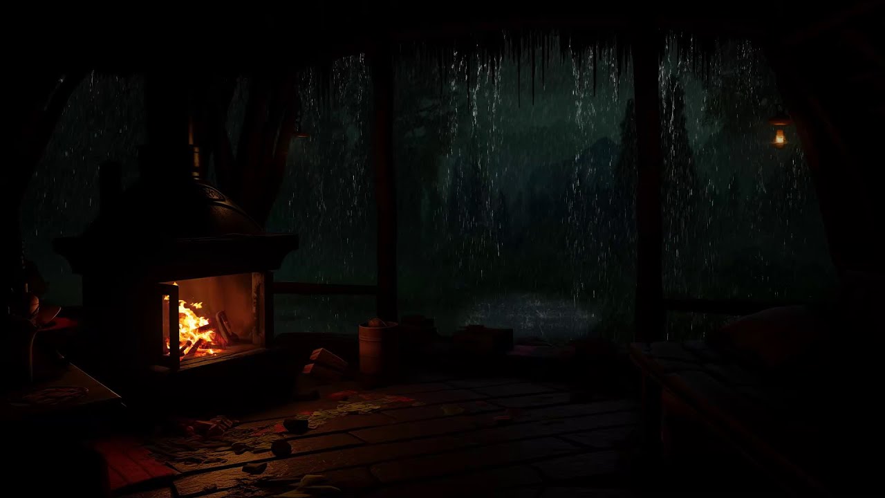 Abrigo De Chuva Na Floresta | A Chuva Fora Da Gruta Ajuda A Meditar E A Reduzir O Stress