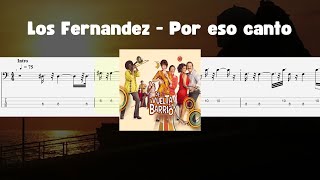 (BASS TAB) Los Fernandez - Por eso canto | Tutorial