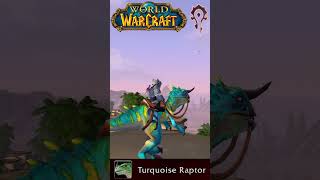 Turquoise Raptor - WoW mount showcase 🟦