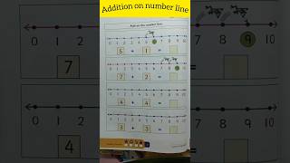 Addition on number line #addition #numberline #mathsaddition #shorts #shortsfeed