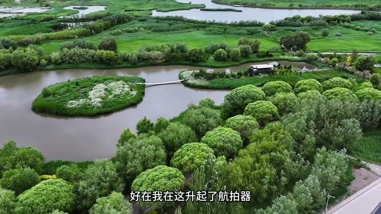 戈壁荒漠河西走廊张掖，竟然藏着一个塞外江南国家湿地公园。 #自驾游旅行 #航拍最美家乡 #仙境之旅 #张掖 #城市风光