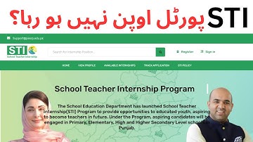 Government STIs Jobs | Job Portal Error - How to Apply - STI website not working? STI Phase 2 ,2025