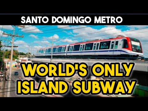 WORLD'S RAREST SUBWAY METRO  no one knows about -THE ONLY CARIBBEAN TRAINS -SANTO DOMINGO 2022