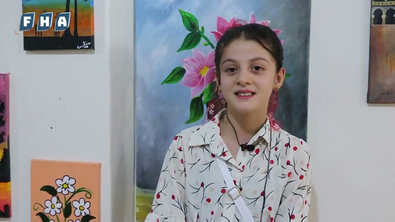 مدرسة المجد النموذجية الخاصة تقيم معرض رسم في مدينة عفرين تحت عنوان إبداعات المجد